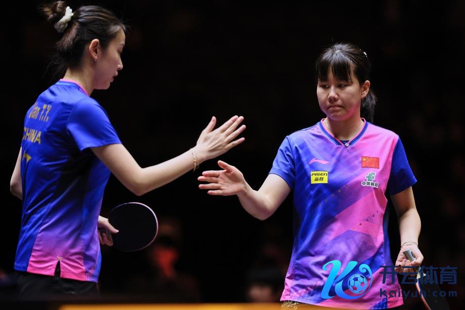 [图]WTT福冈总决赛：陈幸同/钱天一晋级女双四强体育录像/图片