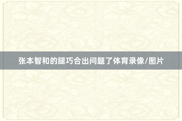 张本智和的腿巧合出问题了体育录像/图片
