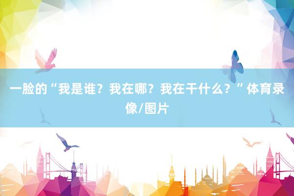 一脸的“我是谁？我在哪？我在干什么？”体育录像/图片