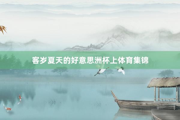 客岁夏天的好意思洲杯上体育集锦