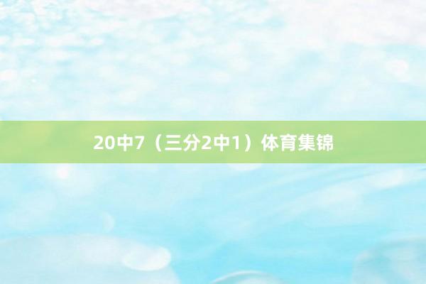 20中7（三分2中1）体育集锦