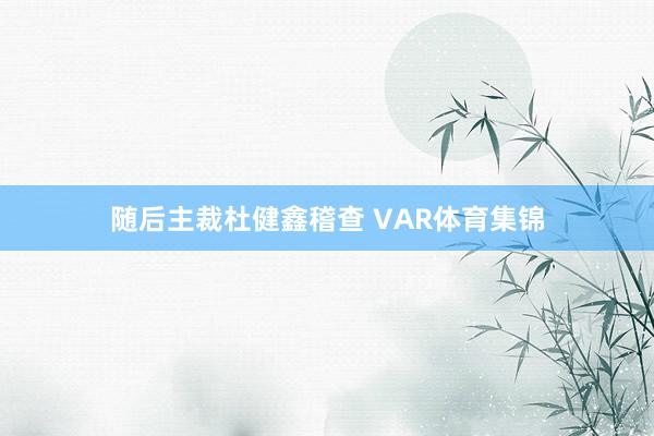 随后主裁杜健鑫稽查 VAR体育集锦