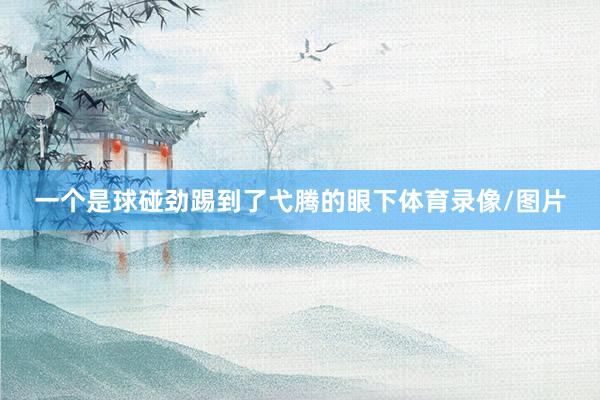 一个是球碰劲踢到了弋腾的眼下体育录像/图片