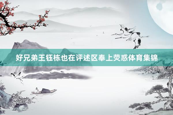好兄弟王钰栋也在评述区奉上荧惑体育集锦