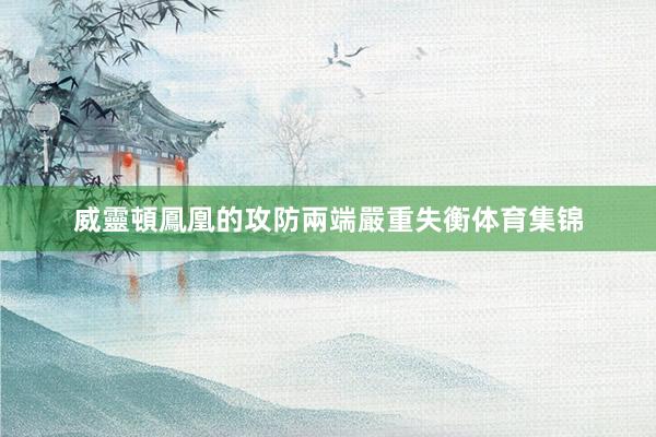 威靈頓鳳凰的攻防兩端嚴重失衡体育集锦