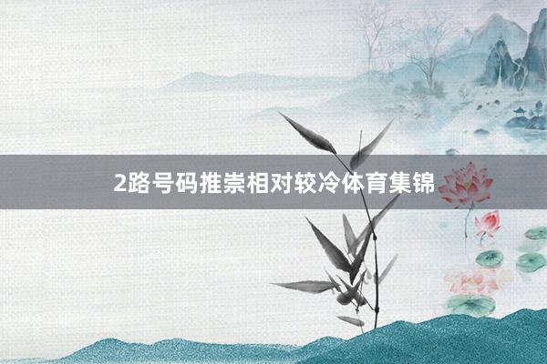 2路号码推崇相对较冷体育集锦