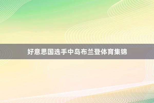 好意思国选手中岛布兰登体育集锦