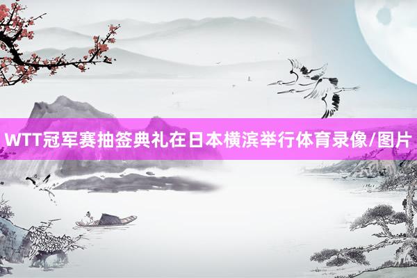 WTT冠军赛抽签典礼在日本横滨举行体育录像/图片