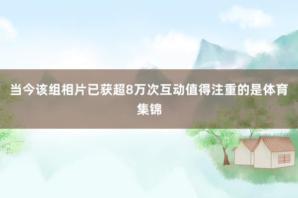 当今该组相片已获超8万次互动 值得注重的是体育集锦