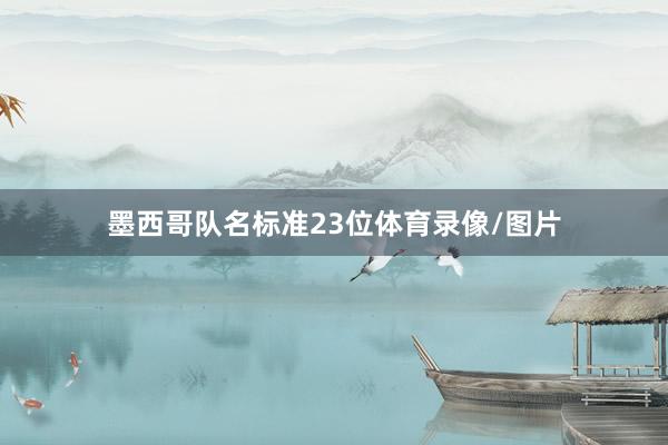 墨西哥队名标准23位体育录像/图片