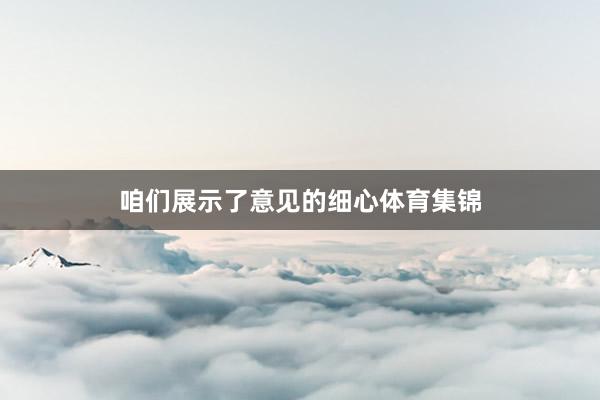 咱们展示了意见的细心体育集锦