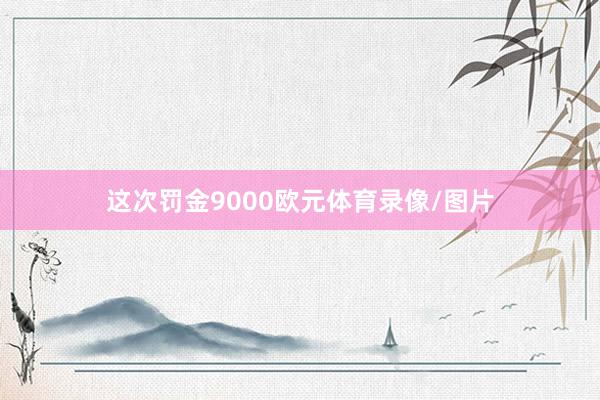 这次罚金9000欧元体育录像/图片