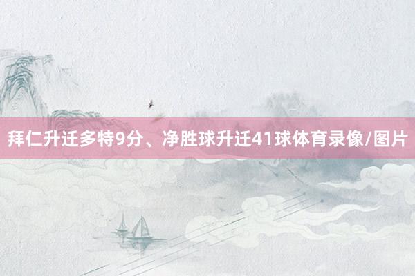 拜仁升迁多特9分、净胜球升迁41球体育录像/图片