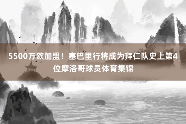5500万欧加盟！塞巴里行将成为拜仁队史上第4位摩洛哥球员体育集锦